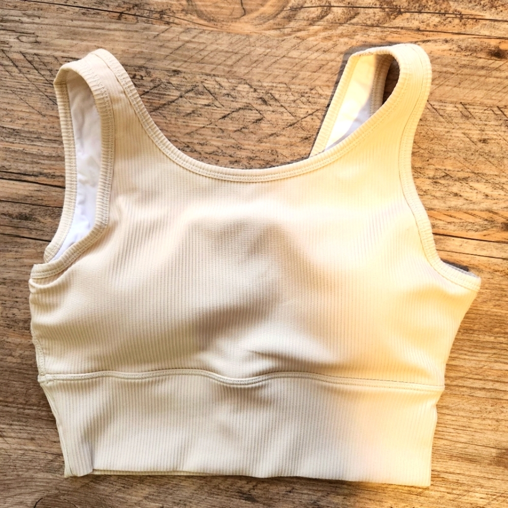NWT Tan sports bra